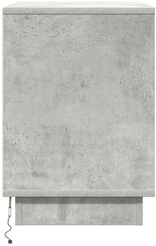 Šalia lovos spintelė 2 vnt. Betono pilka 50 x 34,5 x 50 cm