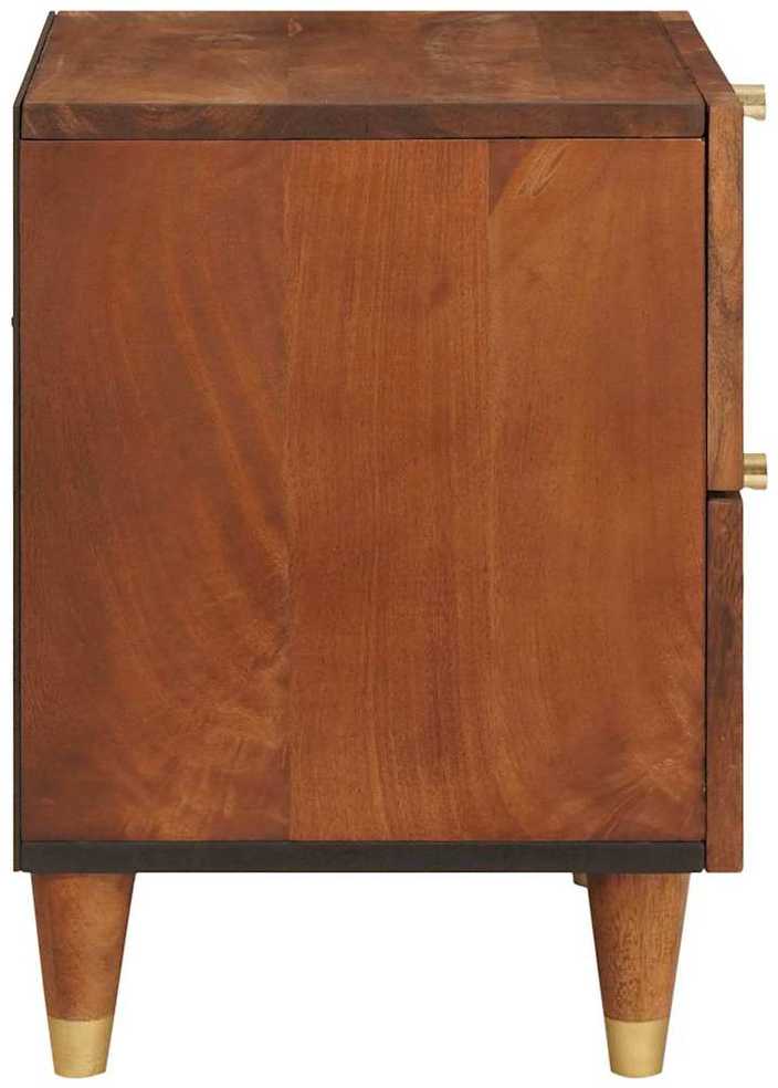 Šalia lovos spintelė 2 vnt. Ruda 40 x 33 x 46 cm