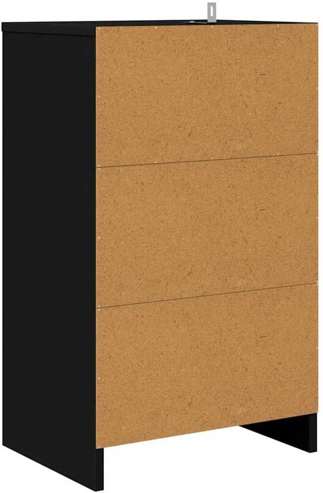 Naktiniai staliukai 2 vnt. Juoda 40 x 30 x 67 cm