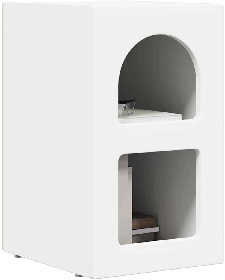 Naktinis staliukas ELST 2 vnt. Balta 29,5 x 33,5 x 50 cm