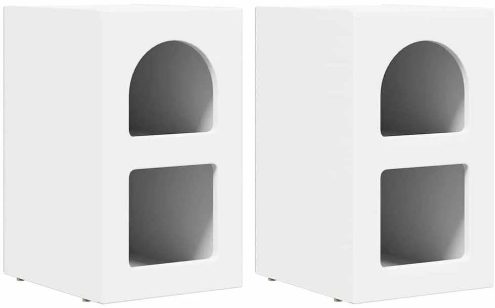 Naktinis staliukas ELST 2 vnt. Balta 29,5 x 33,5 x 50 cm