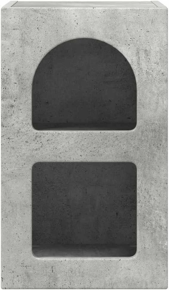 Naktinis staliukas ELST 2 vnt. Betono pilka 29,5 x 33,5 x 50 cm