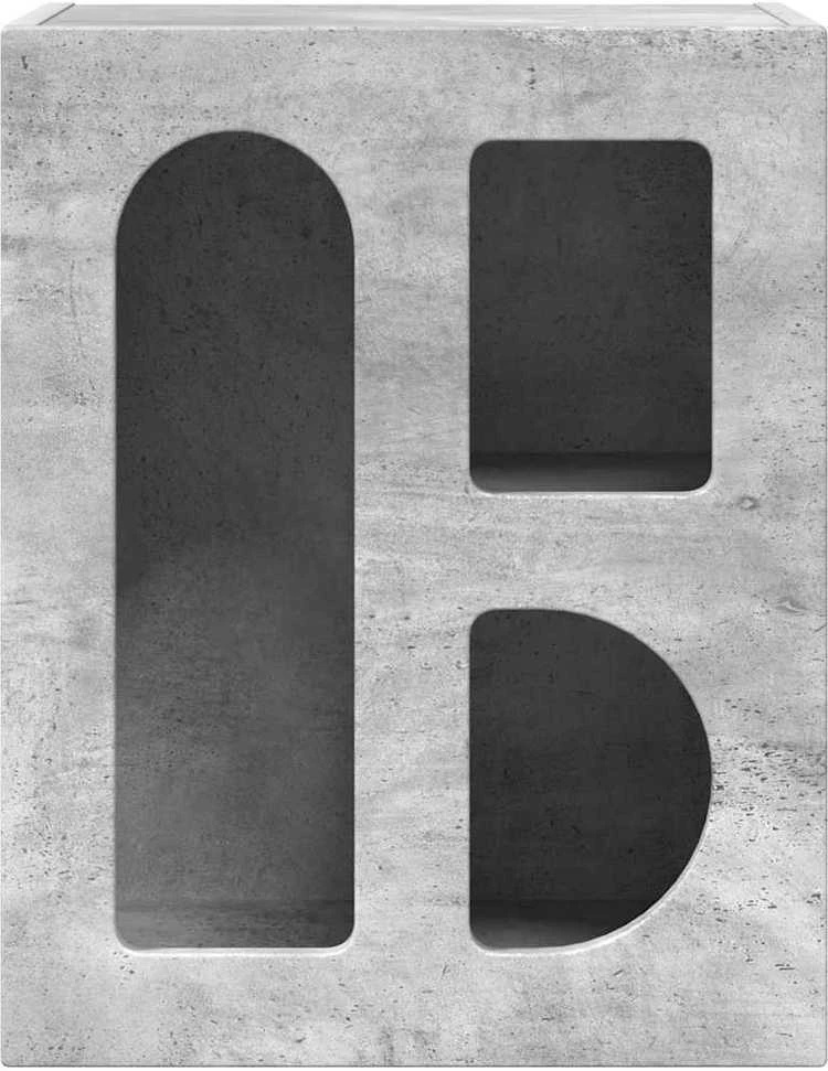 Naktinis staliukas ELST 2 vnt. Betono pilka 40 x 35 x 50 cm