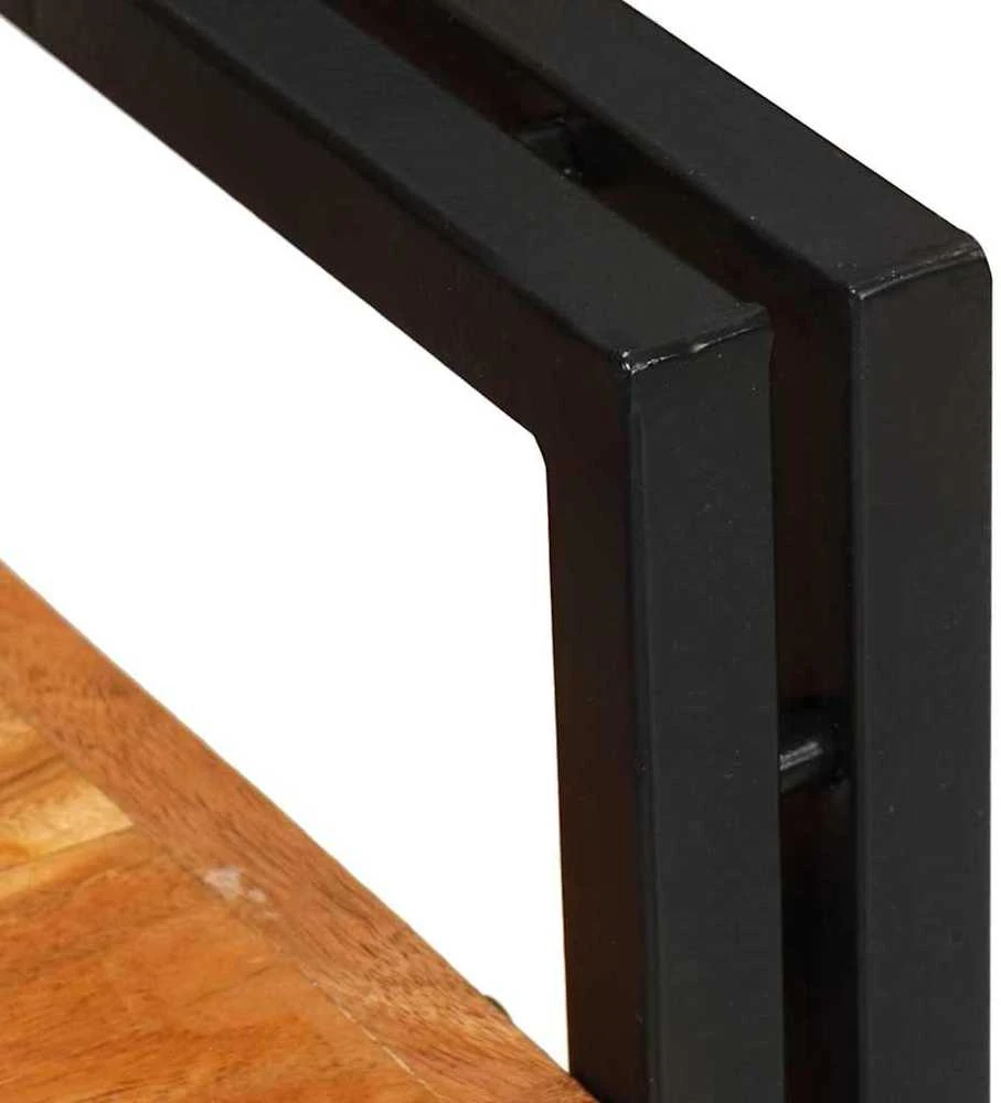 Naktinis staliukas 2 vnt. Ruda ir juoda 38 x 33 x 58 cm