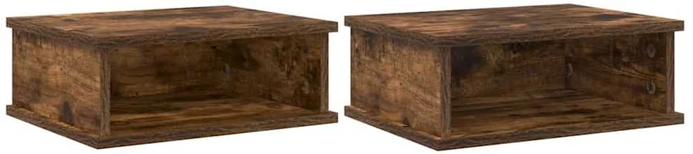 Naktinis staliukas 2 vnt. Rūkyta ąžuolas 40 x 31 x 15 cm