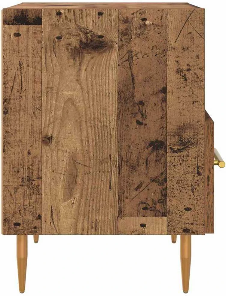 Naktinis staliukas 2 vnt. Senas medis 40 x 35 x 47,5 cm