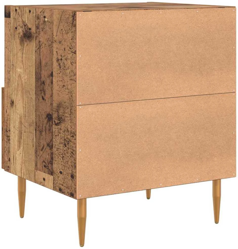 Naktinis staliukas 2 vnt. Senas medis 40 x 35 x 47,5 cm