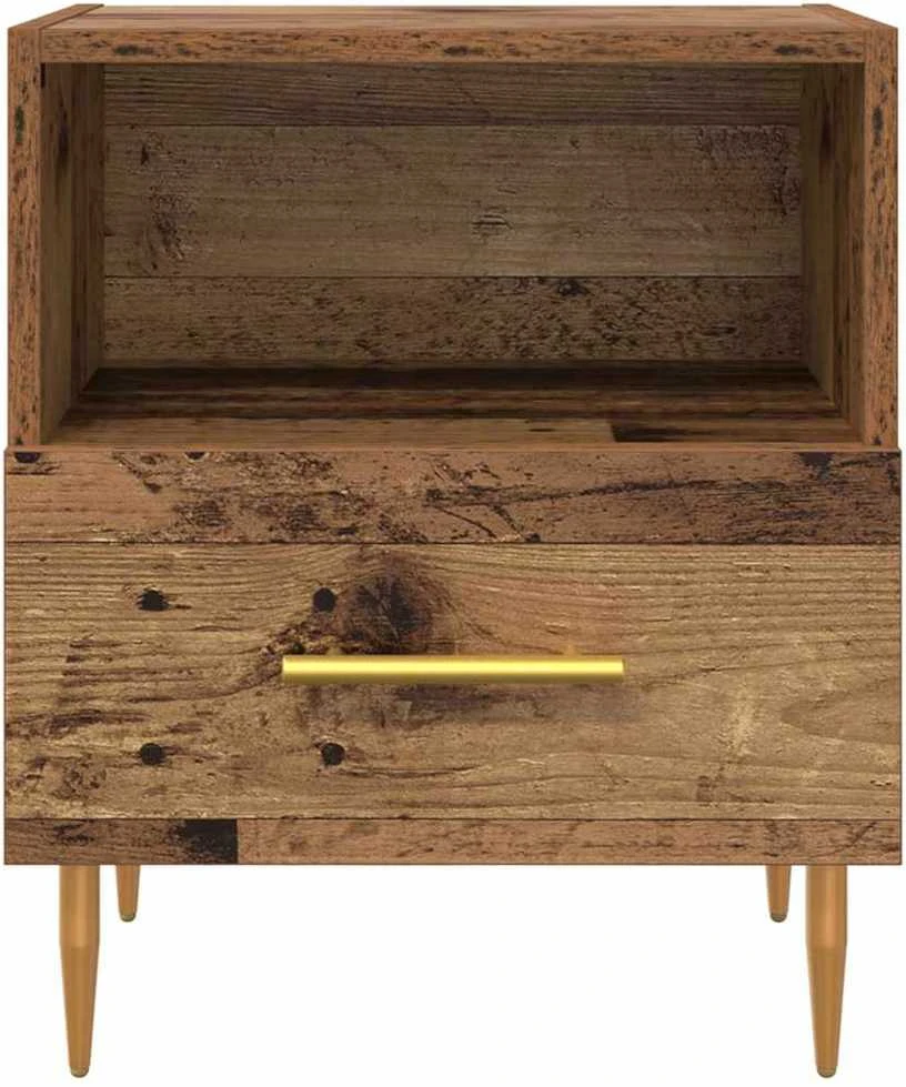 Naktinis staliukas 2 vnt. Senas medis 40 x 35 x 47,5 cm