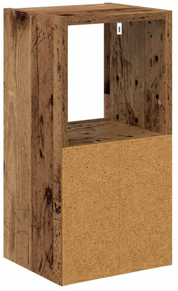 Naktinis staliukas 2 vnt. Senas medis 25,5 x 22 x 49,5 cm