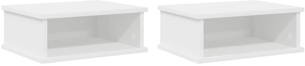 Naktinis staliukas 2 vnt. Balta 40 x 31 x 15 cm