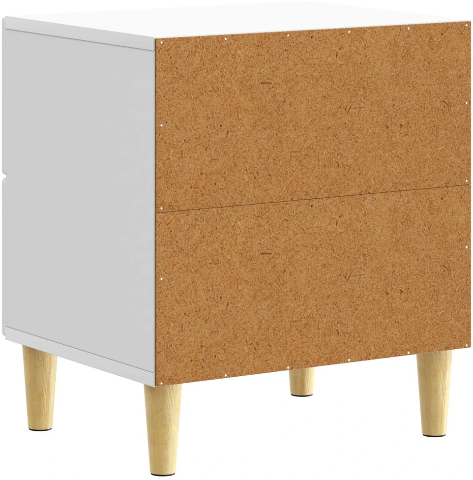 Naktinis staliukas 2 vnt. Balta 43 x 34,5 x 48 cm