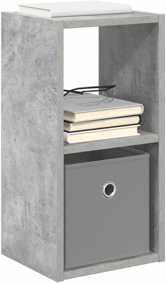 Naktinis staliukas 2 vnt. Betono pilka 25,5 x 22 x 49,5 cm