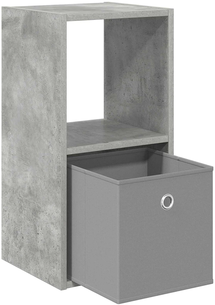 Naktinis staliukas 2 vnt. Betono pilka 30,5 x 27 x 59,5 cm