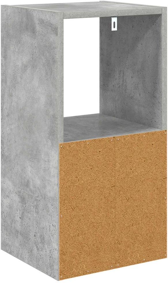 Naktinis staliukas 2 vnt. Betono pilka 30,5 x 27 x 59,5 cm