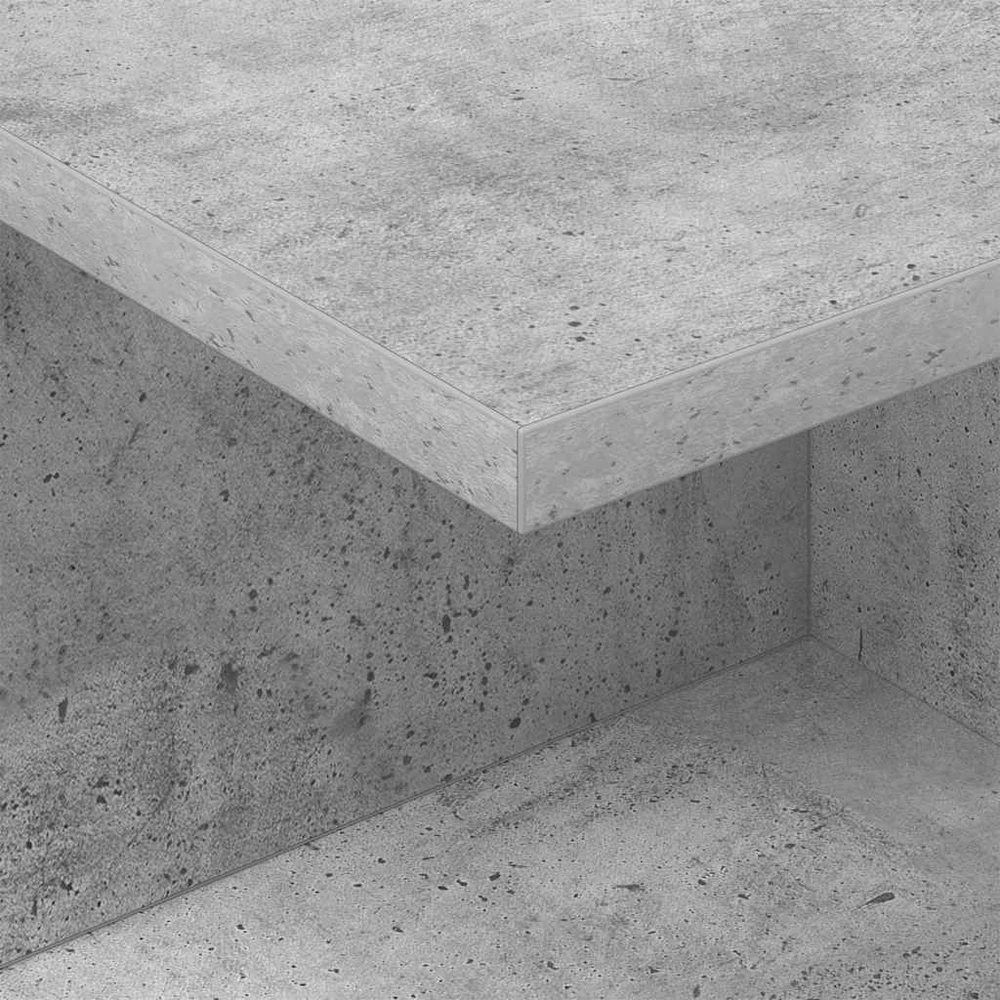 Naktinis staliukas 2 vnt. Betono pilka 40 x 30 x 25 cm