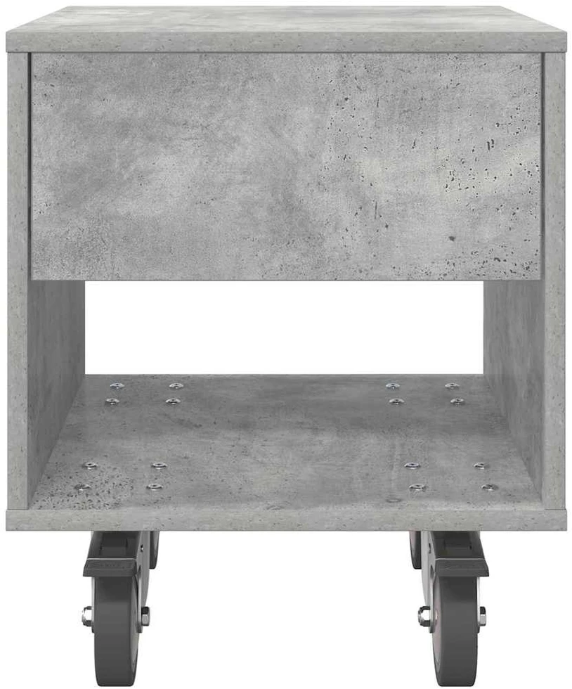 Naktinis staliukas 2 vnt. Betono pilka 40,5 x 40 x 48 cm