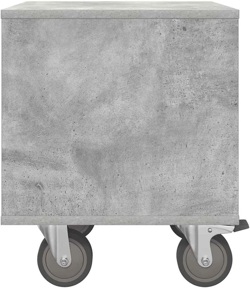 Naktinis staliukas 2 vnt. Betono pilka 40,5 x 40 x 48 cm