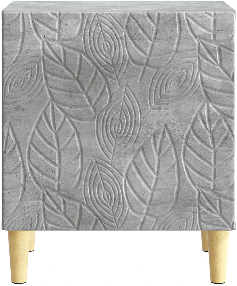 Naktinis staliukas 2 vnt. Betono pilka 43 x 34,5 x 50 cm