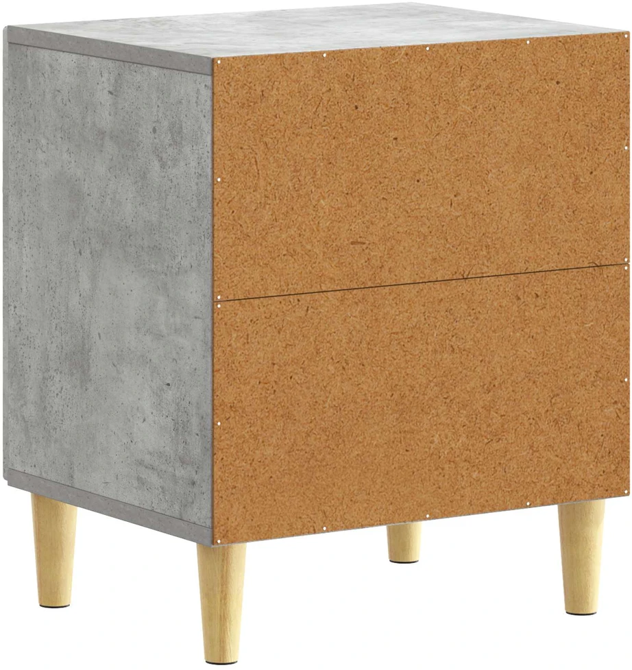 Naktinis staliukas 2 vnt. Betono pilka 43 x 34,5 x 50 cm
