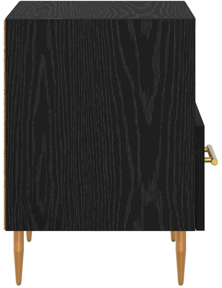 Naktinis staliukas 2 vnt. Juoda 40 x 35 x 47,5 cm