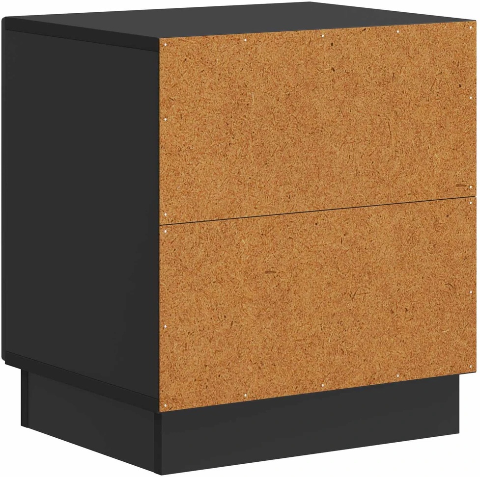 Naktinis staliukas 2 vnt. Juoda 43 x 34,5 x 47 cm