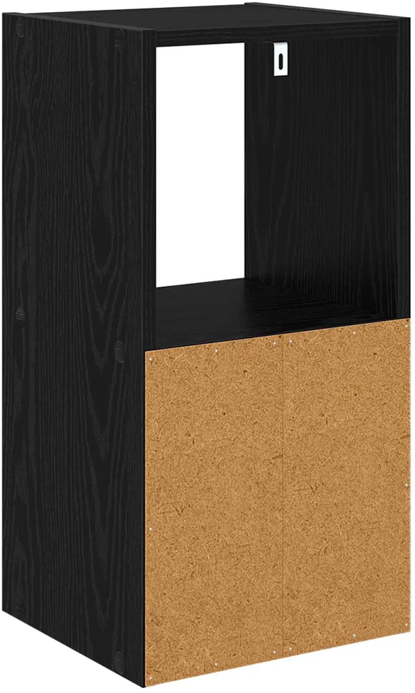 Naktinis staliukas 2 vnt. Juodas ąžuolas 30,5 x 27 x 59,5 cm