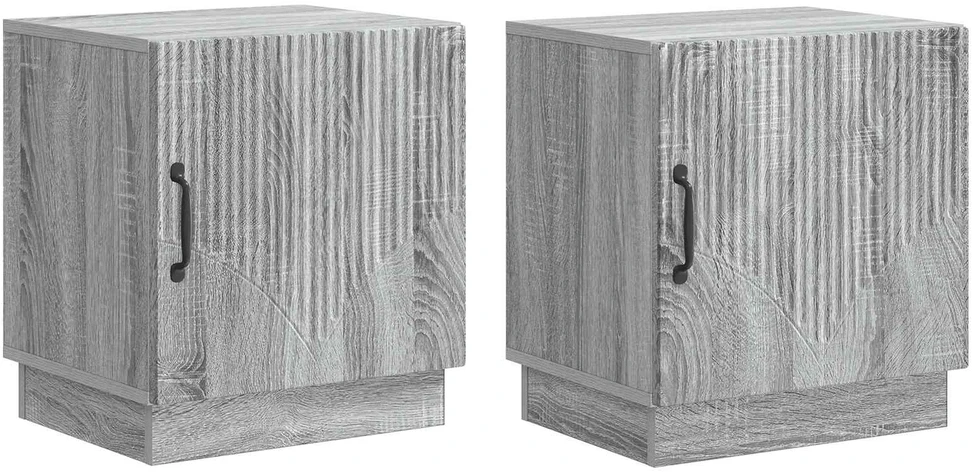 Naktinis staliukas 2 vnt. Pilka Sonoma 43 x 34,5 x 47 cm