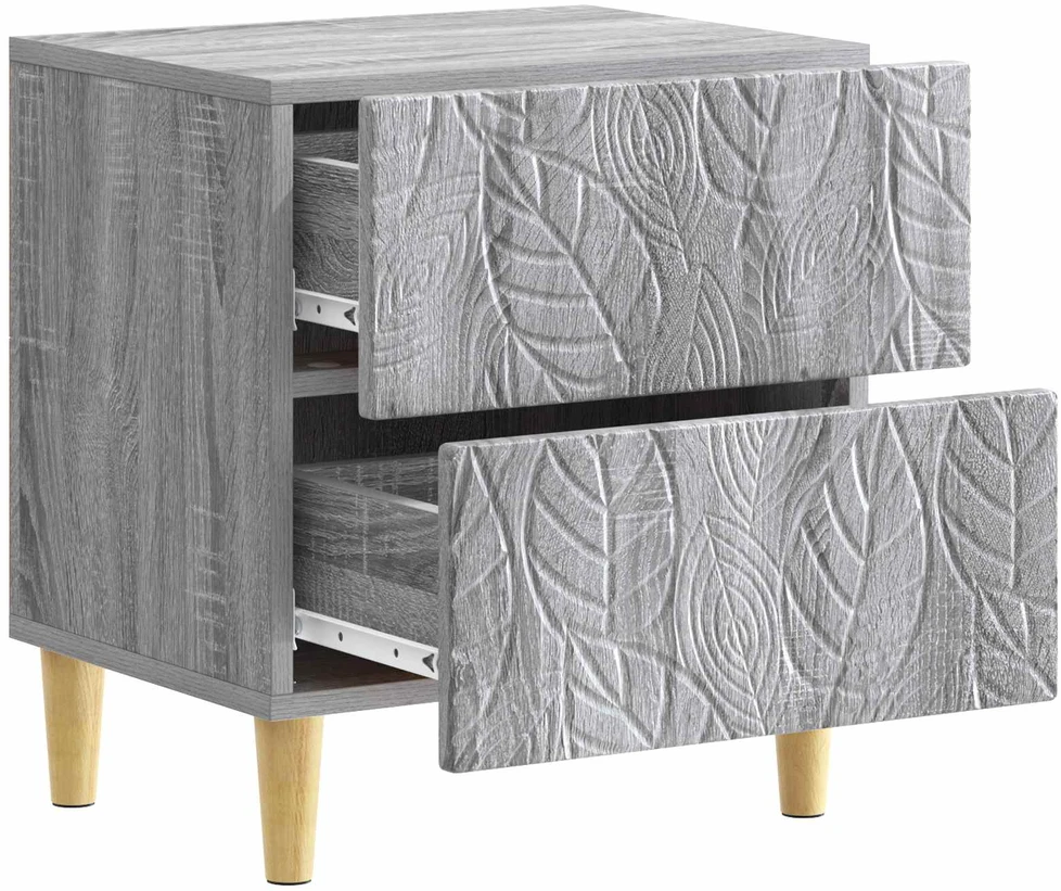 Naktinis staliukas 2 vnt. Pilka Sonoma 43 x 34,5 x 48 cm