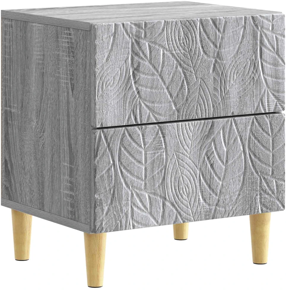 Naktinis staliukas 2 vnt. Pilka Sonoma 43 x 34,5 x 48 cm