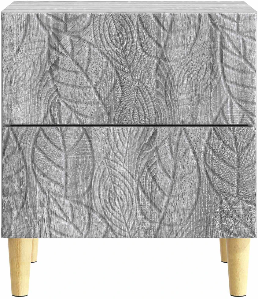 Naktinis staliukas 2 vnt. Pilka Sonoma 43 x 34,5 x 48 cm