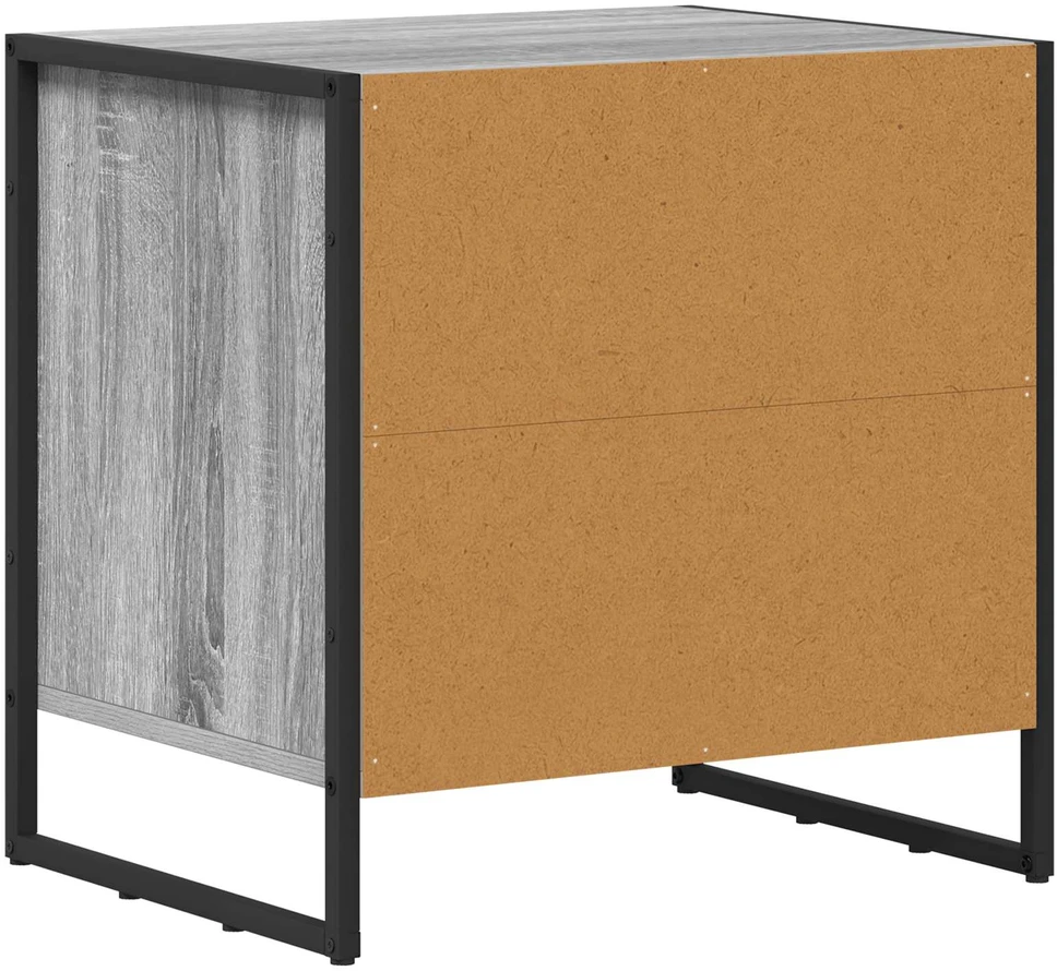 Naktinis staliukas 2 vnt. Pilka Sonoma 50 x 39.5 x 50 cm