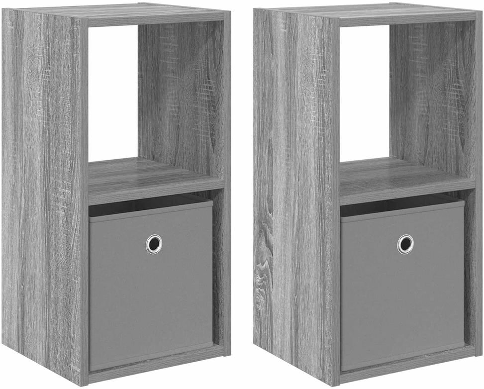 Naktinis staliukas 2 vnt. Pilka Sonoma 30,5 x 27 x 59,5 cm