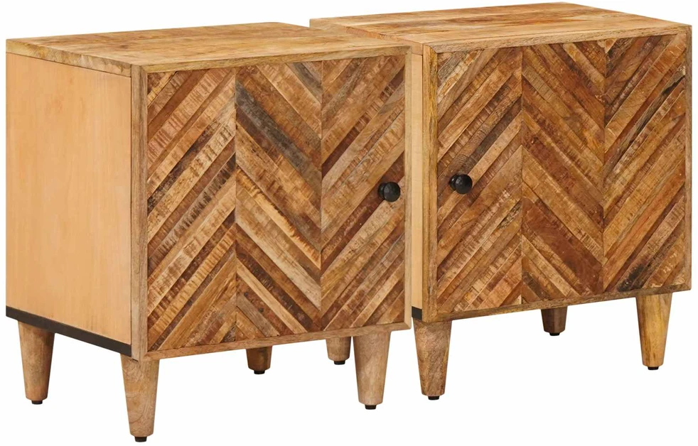 Naktinis staliukas 2 vnt. Ruda 40 x 33,5 x 46 cm