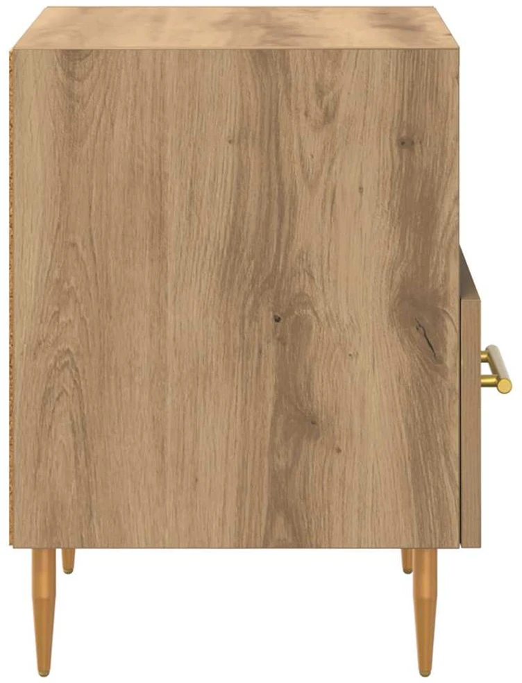 Naktinis staliukas 2 vnt. Ruda 40 x 35 x 47,5 cm