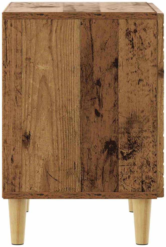 Naktinis staliukas 2 vnt. Sendintos medienos 43 x 34,5 x 50 cm