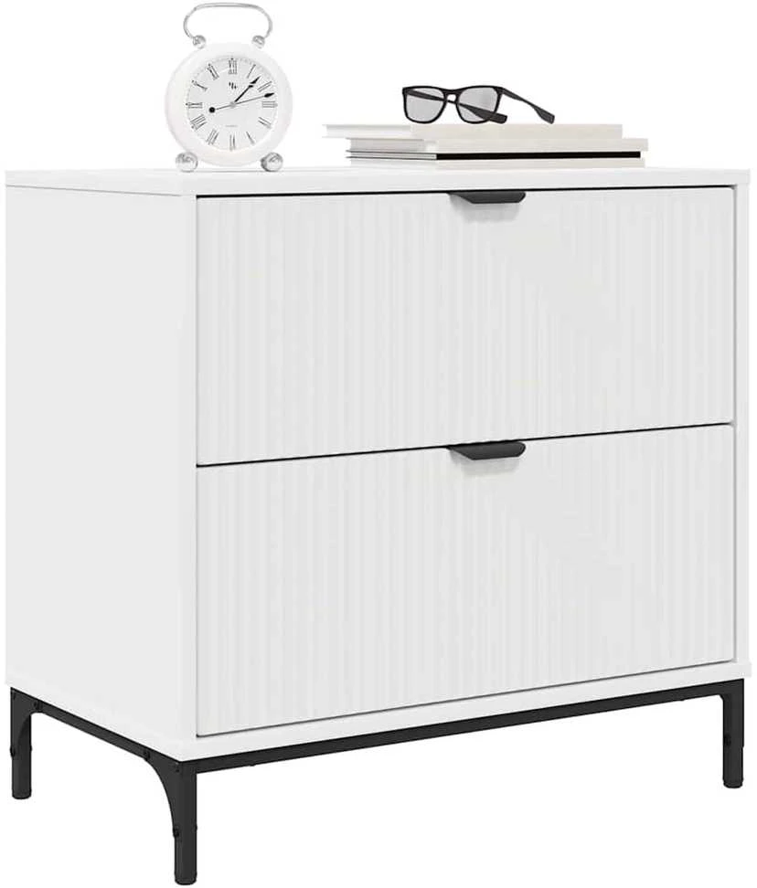 Naktinis staliukas Balta 63.5 x 36 x 61 cm Apdirbta mediena