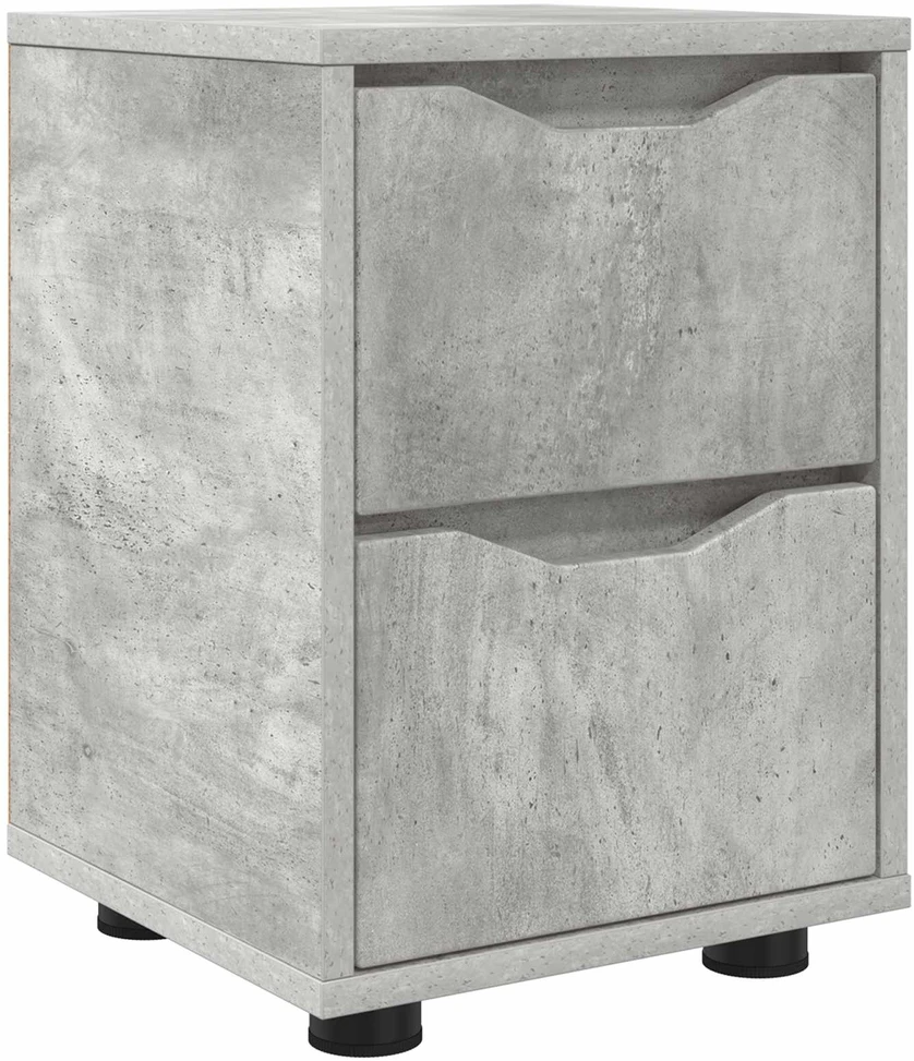 Naktinis staliukas Betono pilka 30,5 x 30 x 43 cm
