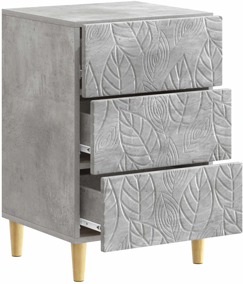 Naktinis staliukas Betono pilka 43 x 39,5 x 66,5 cm