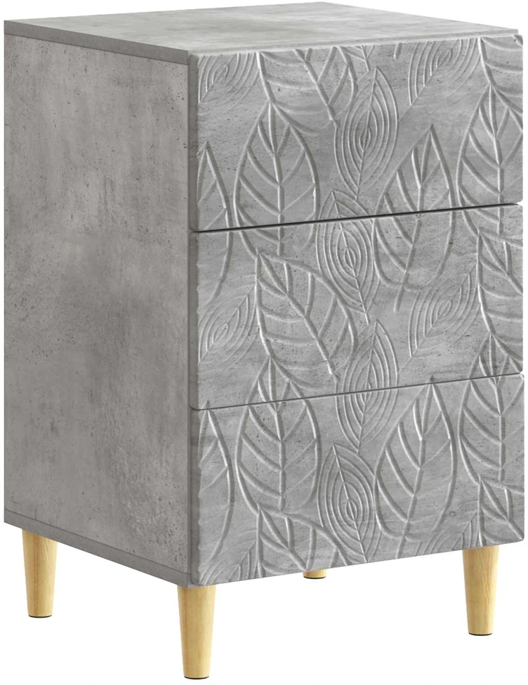 Naktinis staliukas Betono pilka 43 x 39,5 x 66,5 cm