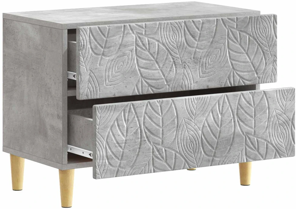 Naktinis staliukas Betono pilka 62 x 34,5 x 48 cm