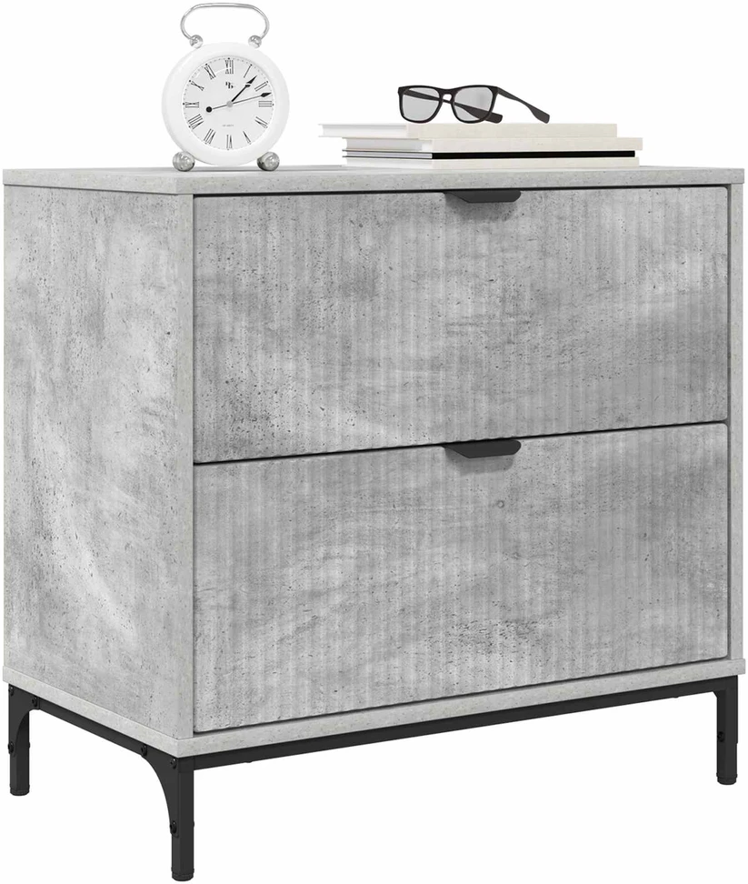 Naktinis staliukas Betono pilka 63.5 x 36 x 61 cm