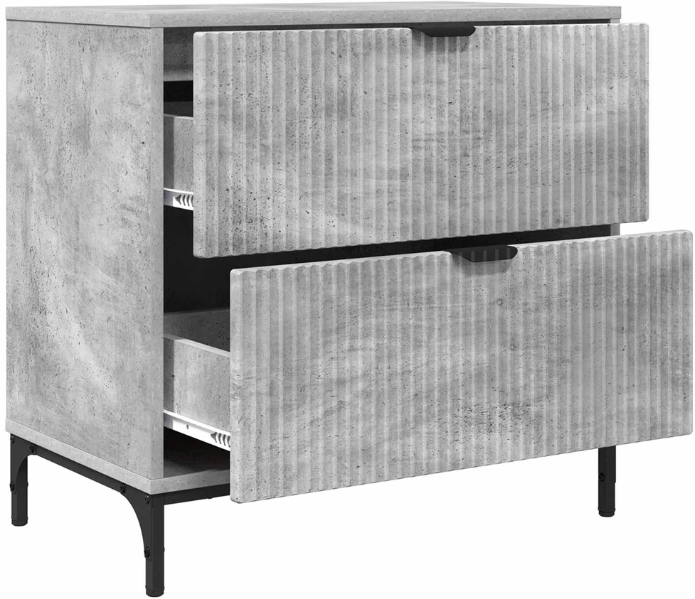 Naktinis staliukas Betono pilka 63.5 x 36 x 61 cm