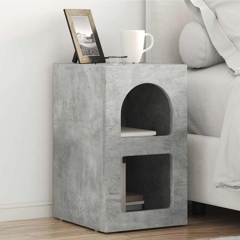 Naktinis staliukas ELST 2 vnt. Betono pilka 29,5 x 33,5 x 50 cm