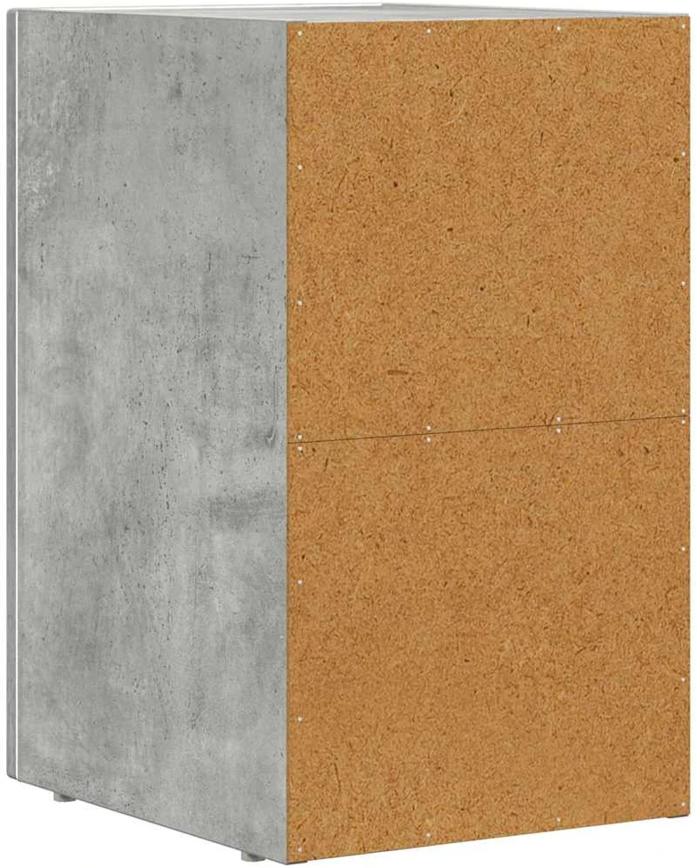 Naktinis staliukas ELST 2 vnt. Betono pilka 29,5 x 33,5 x 50 cm