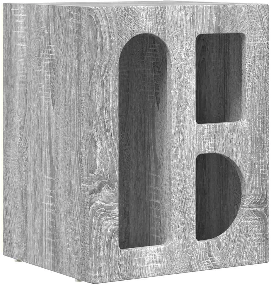 Naktinis staliukas ELST 2 vnt. Pilkas Sonoma 40 x 35 x 50 cm