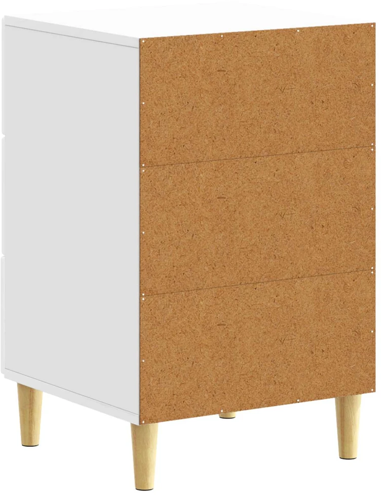 Naktinis staliukas Itin blizgi balta 43 x 39,5 x 66,5 cm