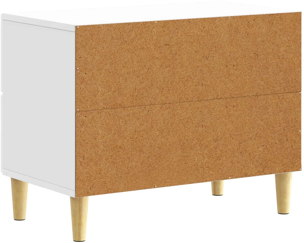 Naktinis staliukas Itin blizgi balta 62 x 34,5 x 48 cm