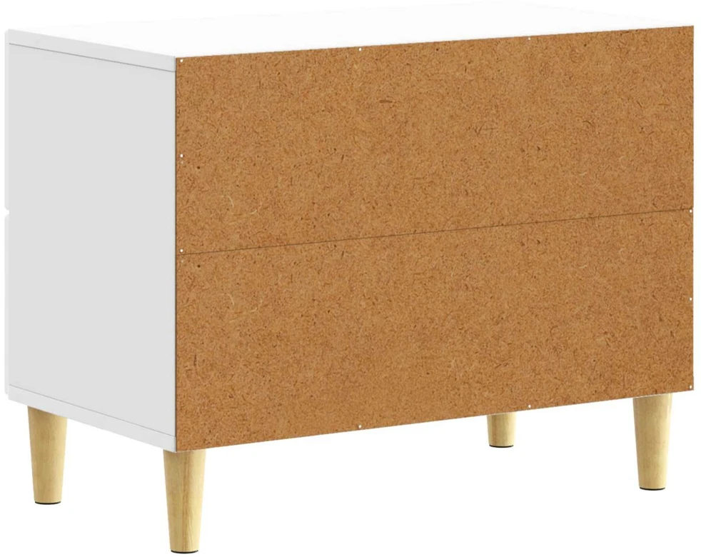 Naktinis staliukas Itin blizgi balta 62 x 34,5 x 48 cm