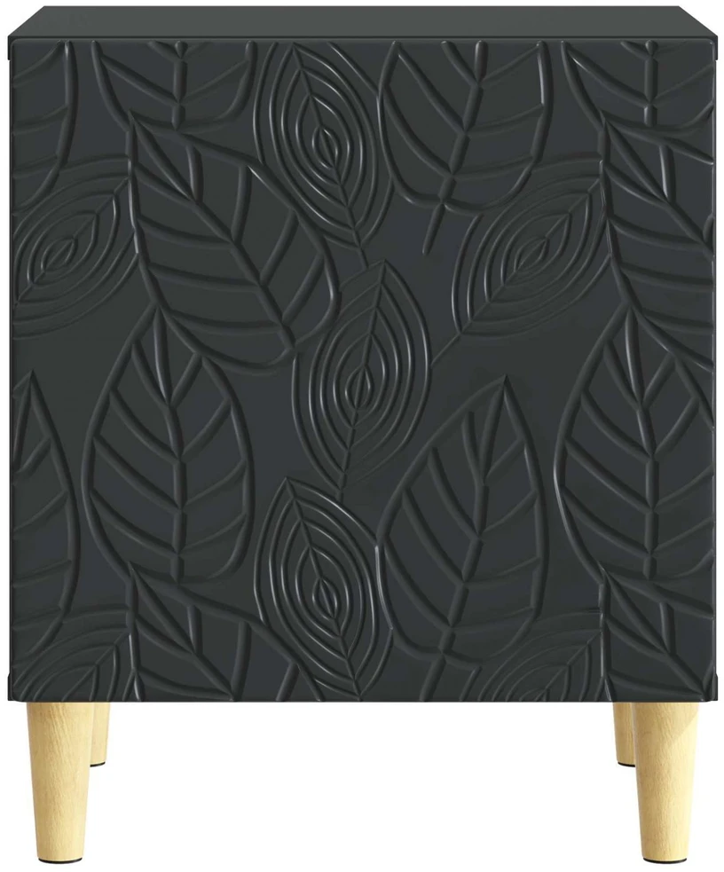 Naktinis staliukas Juoda 43 x 34,5 x 50 cm Apdirbta mediena