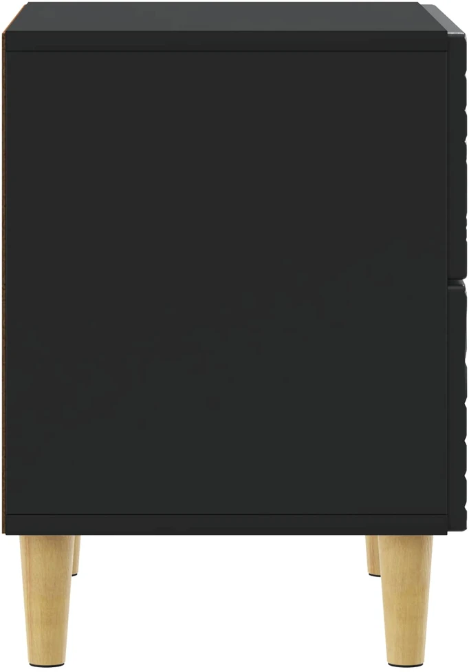 Naktinis staliukas Juoda 62 x 34,5 x 48 cm Apdirbta mediena
